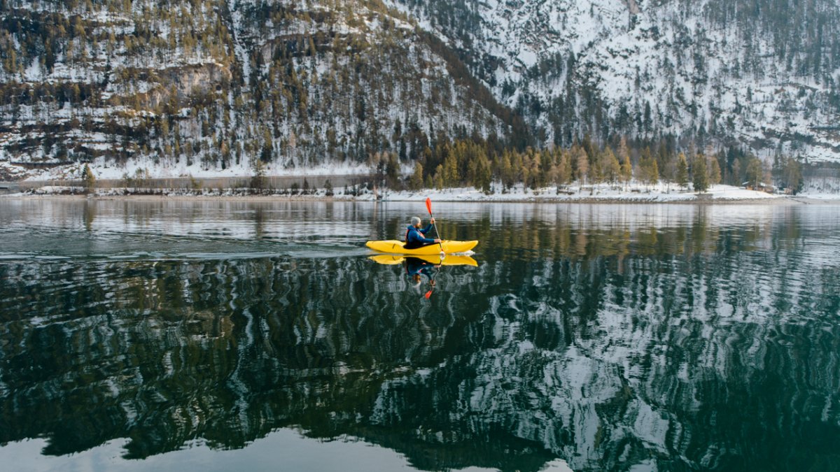 Kayaking on Lake Achensee, © Ramon Haindl