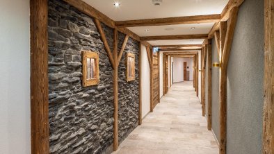 Underground corridor to our wellness area