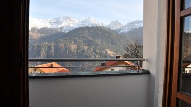 Ausblick Balkon App. A2 im Erdgeschoss