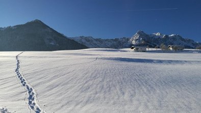 Schneeschuhwandern direkt vom Haus