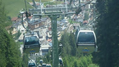 Blick von der Komperdellbahn zum Haus -Lage