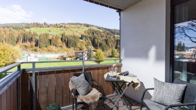 Gemütlicher Balkon mit schöner Aussicht