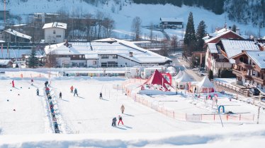 Ski practice area winter