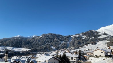 Blick zum Skigebiet