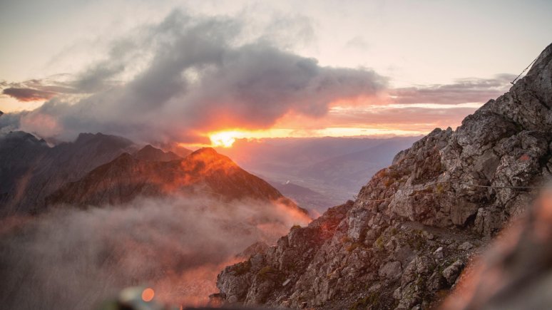 Sunset at Hafelekar mountain, © Innsbruck Tourismus / Christian Vorhofer