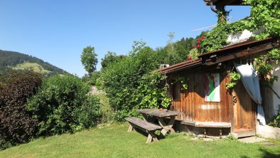 sauna in the garden