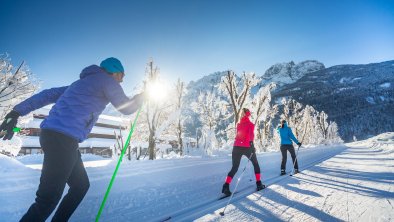 Langlauf Loipe direkt am Dolomitengolf Hotel & Spa