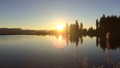 Wanderung zum Sonnenuntergang beim Speichersee, © Angela Stöckl