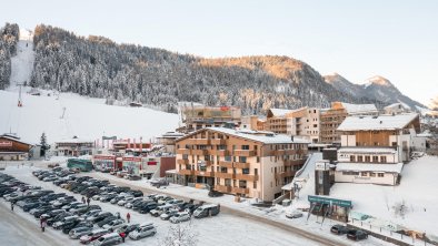 Exterior view with a view of the ski slope