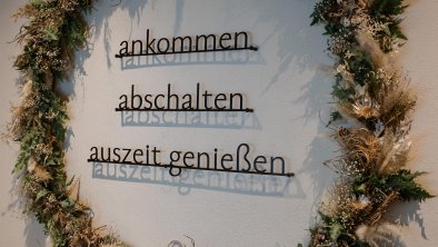 ankommen -abschalten - auszeit genießen