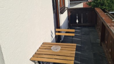 Balkon mit Sitzmöbeln