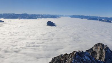 Blick vom Scheffauer an einem schönen Herbsttag