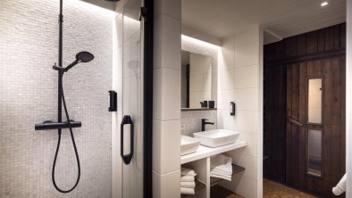 bathroom with private sauna apartment 55 m2