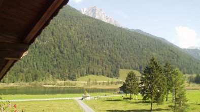 Sommer Aussicht vom Balkon