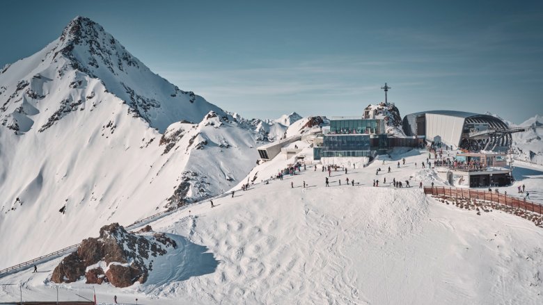 Gaislachkogel Gondola and Ice Q Restaurant at the Sölden Glacier Ski Resort, © Ötztal Tourism