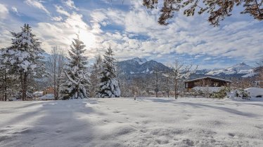 Garten mit Blick auf das Kitzbüheler Horn