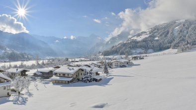 Wintertag in Laimach, Aussicht von unserem Balkon, © Paul Sürth