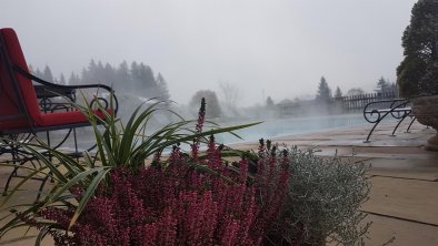 Alpbacherhof Pool Morgendämmerung, © Alpbacherhof