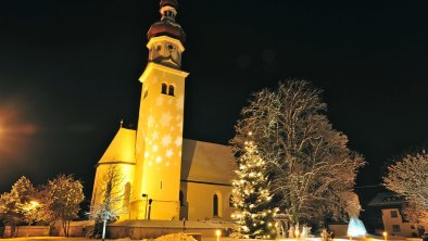 Radfeld, Kirche, Weihnachtszeit, Nacht, - Radfeld,