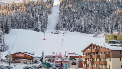 Exterior view with a view of the ski slope