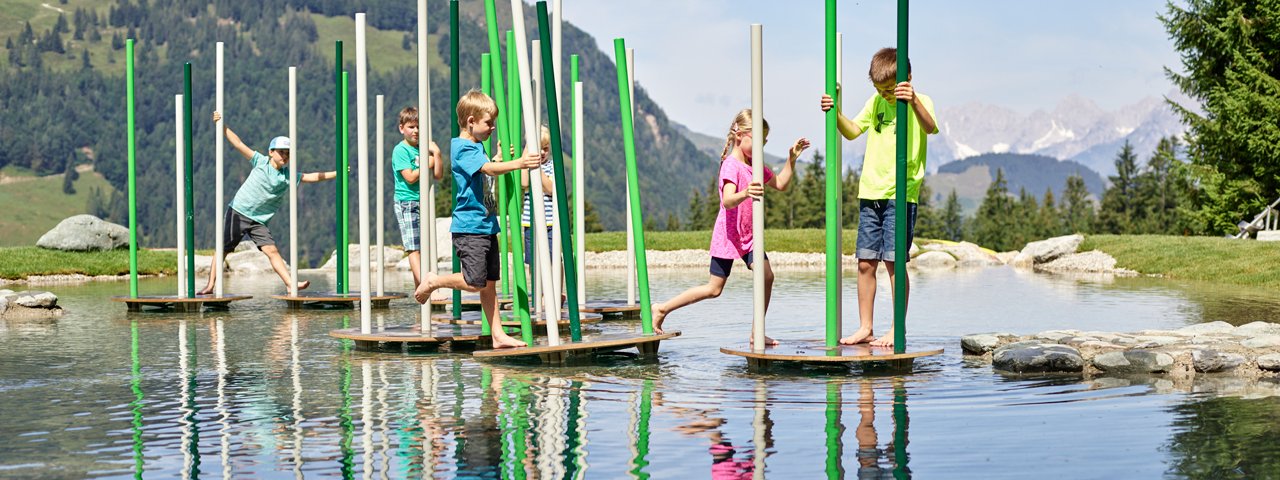 Water games in Timok's Wild World, © fieberbrunn.com