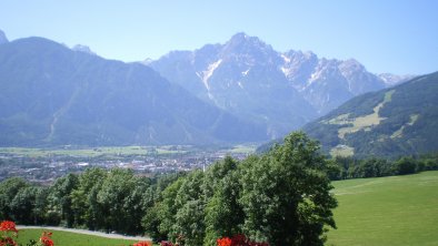 blick vom balkon auf lienz u. die dolomiten