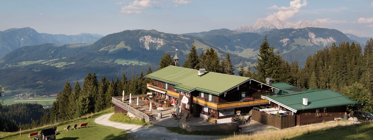 The Angerer Alm hut near St. Johann in Tirol