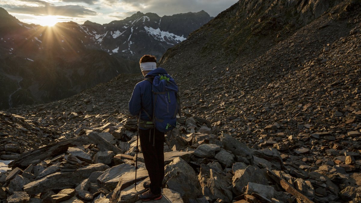 The Stubai High Trail leads through high alpine terrain