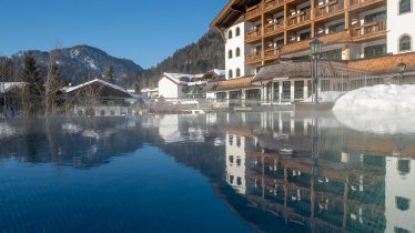 Jagdschlössl hotel - view from infinity pool