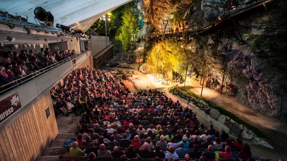 The Geierwally-Freilichtbühne is an open-air theatre located at the entrance to the Bernhardschlucht canyon. It puts on excellent plays throughout the season and each year draws thousands of visitors to the annual “Geierwally-Festspiele” theatre festival., © kdg mediacope/Arnold Weißenbach