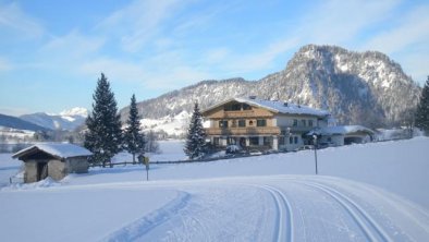 Cross-country ski run direct at our house