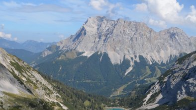 View to the mountainlake Seebensee