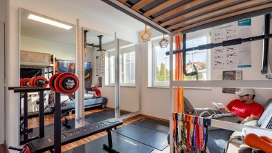 Fitness Room with Tools for Training