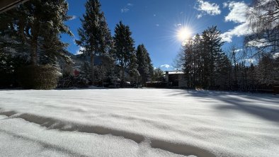 Gartenblick Winter