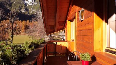 Balcony with mountain view