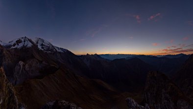 Autumn panorama of the Zillertal Alps