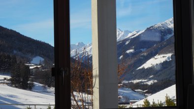 Glücksplatzl Mieders Ausblick vom Wohnzimmer