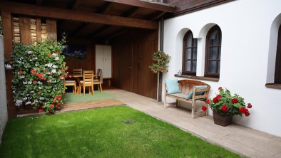 Außenbereich Ferienwohnung Steinbock Gnadenwald