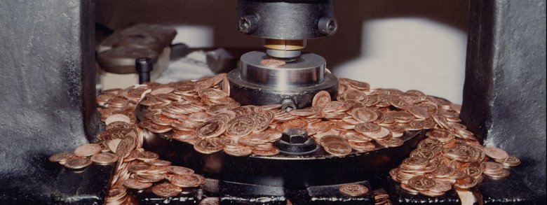 Coin Minting at the 15th century Mint Tower, the Landmark of Hall, © Region Hall-Wattens