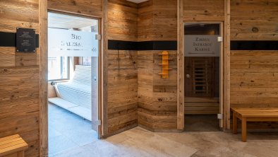 Different saunas at the Jagdschlössl hotel