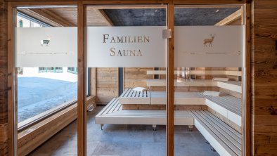 Family sauna at the Jagdschlössl hotel