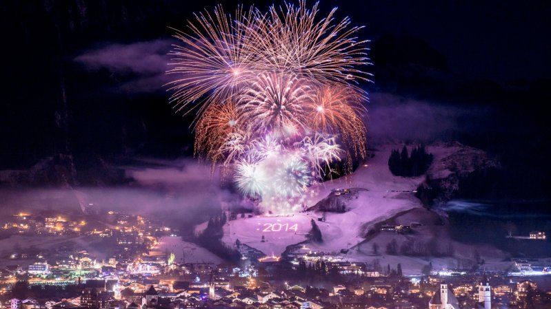 Stunning New Year’s Fireworks Display in Kitzbühel, © Michael Werlberger