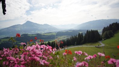 Balcony view over Kitzbühel and Hahnenkamm