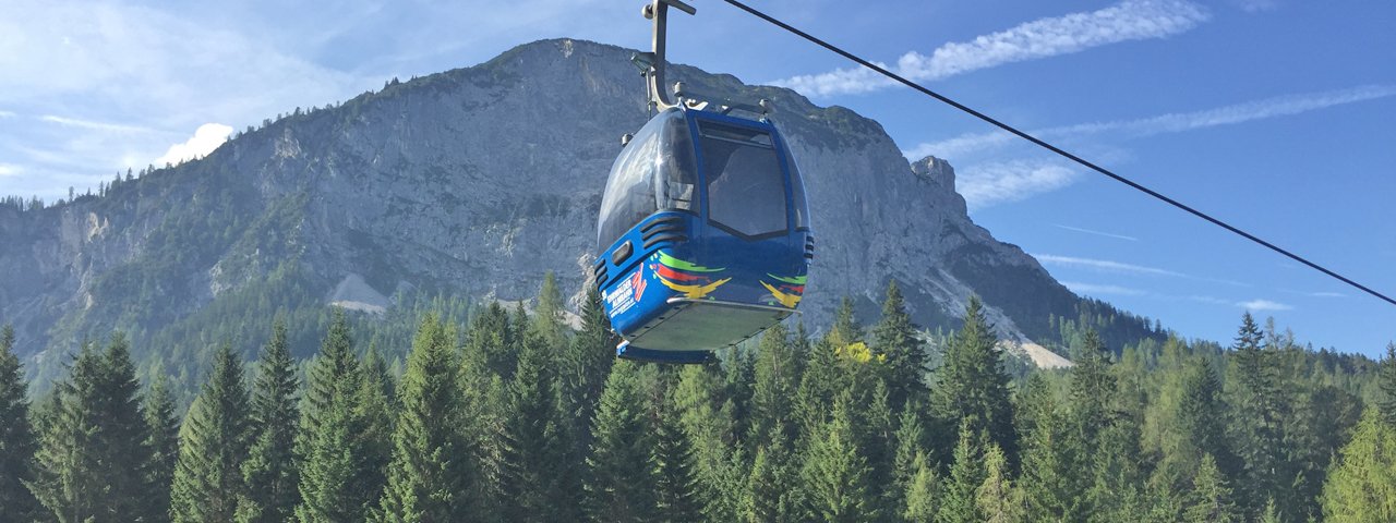 Ehrwalder Almbahn cable car, © Tirol Werbung