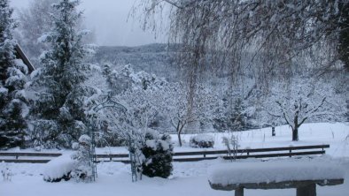 Wintertraum vor dem Haus