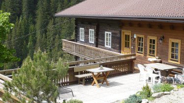 Terrasse vor der Ferienwohnung