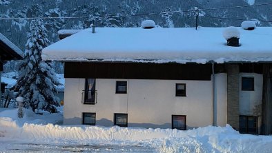 the house at dusk