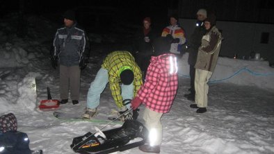 Winterspass, direkt vorm Haus