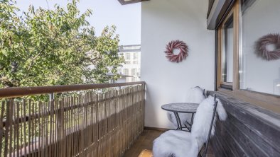 Balkon Gartenblick vom Schlafzimmer "Marilyn".