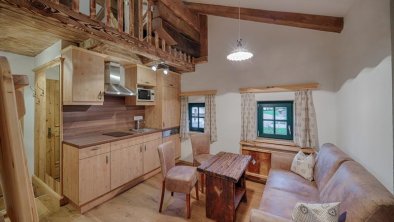 Jagdschlössl - eat-in kitchen in Geierwally apartment